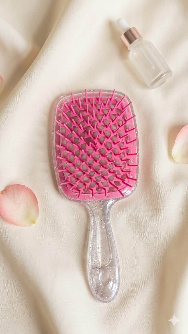 2 plush goldfish, one orange with a tangerine on it's head and one pink with a strawberry on it's head, sitting on a white quilt, in front of a green fabric rectangle that says 'Microwave Heat Pack!'